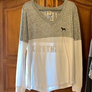 Large PINK Victoria’s Secret long sleeve